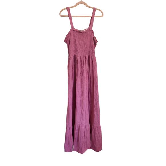 NWT Raviya Pink Cotton Maxi Dress Cover-up 100% Cotton 1X - Picture 4 of 8